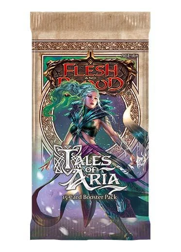 Flesh and Blood TCG: Tales of Aria - Booster Pack (1st Edition) Flesh And Blood TCG: Tales Of Aria - Booster Pack (1st Edition) -Double Sleeveds Store Fab tcg tales of aria booster pack 1st edition