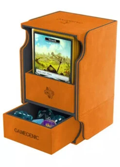 Gamegenic: Watchtower 100+ Deck Box 12 Gamegenic: Watchtower 100+ Deck Box -Double Sleeveds Store Gamegenic Watchtower 100 Convertible Deck Box Orange Open 2