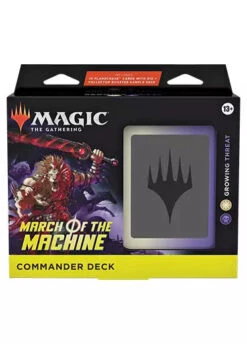 Magic The Gathering MTG: March Of The Machine - Commander Decks Set Of 5 -Double Sleeveds Store MTG March Of The Machines Commander Deck Growing Threat