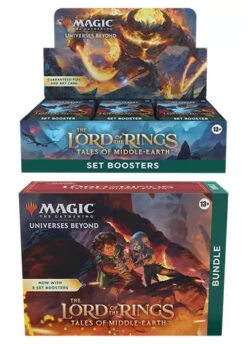 Magic The Gathering MTG Universes Beyond: Lord Of The Rings: Tales Of Middle Earth - Set Booster Box + Bundle