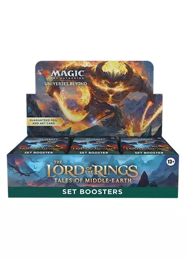 MTG Universes Beyond: Lord Of The Rings: Tales of Middle Earth - Set Booster Box Magic The Gathering MTG Universes Beyond: Lord Of The Rings: Tales Of Middle Earth - Set Booster Box -Double Sleeveds Store MTG Universes Beyond Lord Of The Rings Tales Of Middle Earth Set Booster