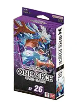 One Piece TCG: Starter Decks ST23-28 (PRE-ORDER) -Double Sleeveds Store One Piece Starter Deck Purple Black Monkey D Luffy ST 26