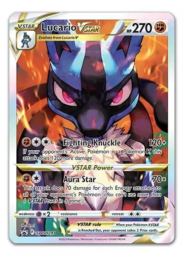 Pokemon TCG: Lucario V Star Promo SWSH291 Pokemon TCG: Lucario V Star Promo SWSH291 -Double Sleeveds Store Pokemon TCG Crown Zenith ETB Lucario Vstar Promo SWSH291