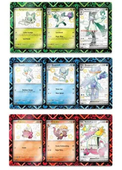 Pokemon TCG: Paldean Fates Promo Cards - 9 Starters