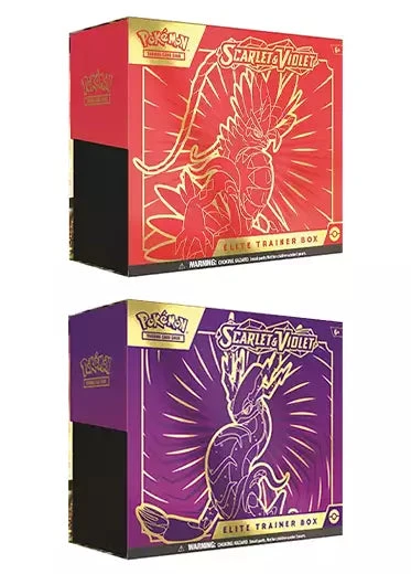 Pokemon TCG: Scarlet & Violet - 2 Elite Trainer Boxes (ETB) Scarlet & Violet Pokemon TCG: Scarlet & Violet - 2 Elite Trainer Boxes (ETB) Scarlet & Violet -Double Sleeveds Store Pokemon TCG Scarlet And Violet Base SV01 Elite Trainer Box ETB Pair 1