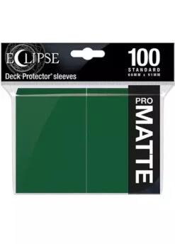 Ultra Pro: Eclipse Matte Sleeves (100, Standard Size) 3 Ultra Pro: Eclipse Matte Sleeves (100, Standard Size) -Double Sleeveds Store Ultra Pro Eclipse Matte Forest Green