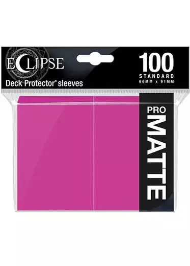 Ultra Pro: Eclipse Matte Sleeves (100, Standard Size) Ultra Pro: Eclipse Matte Sleeves (100, Standard Size) -Double Sleeveds Store Ultra Pro Eclipse Matte Hot Pink