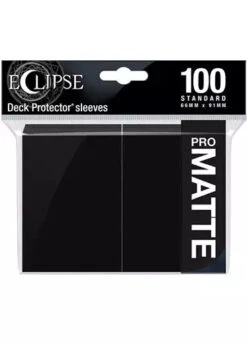 Ultra Pro: Eclipse Matte Sleeves (100, Standard Size) 11 Ultra Pro: Eclipse Matte Sleeves (100, Standard Size) -Double Sleeveds Store Ultra Pro Eclipse Matte Jet Black