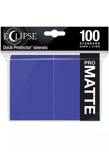 Ultra Pro: Eclipse Matte Sleeves (100, Standard Size) Ultra Pro: Eclipse Matte Sleeves (100, Standard Size) -Double Sleeveds Store Ultra Pro Eclipse Matte Royal Purple