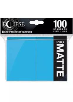 Ultra Pro: Eclipse Matte Sleeves (100, Standard Size) 5 Ultra Pro: Eclipse Matte Sleeves (100, Standard Size) -Double Sleeveds Store Ultra Pro Eclipse Matte Sky Blue