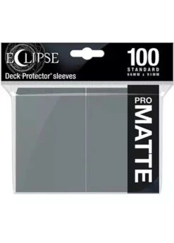 Ultra Pro: Eclipse Matte Sleeves (100, Standard Size) 10 Ultra Pro: Eclipse Matte Sleeves (100, Standard Size) -Double Sleeveds Store Ultra Pro Eclipse Matte Smoke Grey