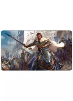 Ultra Pro: MTG Universes Beyond: Lord Of The Rings: Tales Of Middle Earth - Playmat -Double Sleeveds Store Ultra Pro MTG Universes Beyond Lord Of The Rings Tales Of Middle Earth Playmat Aragorn