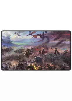 Ultra Pro: MTG Universes Beyond: Lord Of The Rings: Tales Of Middle Earth - Black Stitched Playmat - Borderless Scene