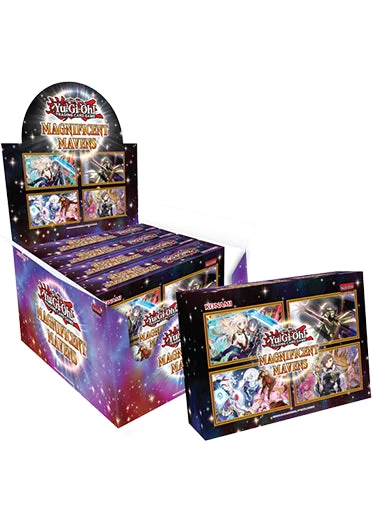Yugioh TCG: Magnificent Mavens Holiday Box 2022 - Full case of 6 boxes Yu-Gi-Oh Yugioh TCG: Magnificent Mavens Holiday Box 2022 - Full Case Of 6 Boxes -Double Sleeveds Store Yugioh Magnificent Mavens Holiday Box 2022 Case