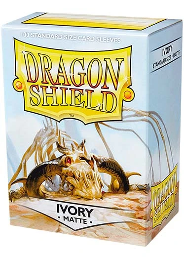 Dragon Shield: Matte Sleeves (100, Standard Size) Dragon Shield: Matte Sleeves (100, Standard Size) -Double Sleeveds Store dragon shield matte ivory
