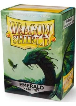 Dragon Shield: Matte Sleeves (100, Standard Size) 17 Dragon Shield: Matte Sleeves (100, Standard Size) -Double Sleeveds Store dragon shield matte sleeve emerald