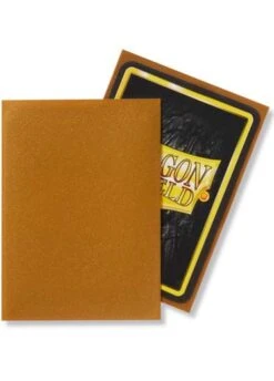Dragon Shield: Matte Sleeves (100, Standard Size) 3 Dragon Shield: Matte Sleeves (100, Standard Size) -Double Sleeveds Store dragon shield matte sleeve gold2