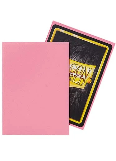 Dragon Shield: Matte Sleeves (100, Standard Size) Dragon Shield: Matte Sleeves (100, Standard Size) -Double Sleeveds Store dragon shield matte sleeve pink2