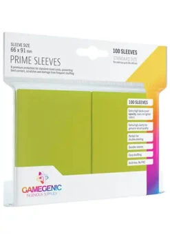 Gamegenic: Prime Sleeves -Double Sleeveds Store gamegenic prime sleeves lime green