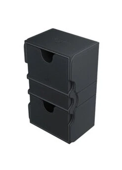 Gamegenic: Stronghold 200+ Convertible Deck Box -Double Sleeveds Store gamegenic stronghold convertible black