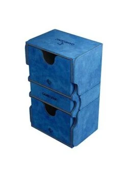 Gamegenic: Stronghold 200+ Convertible Deck Box -Double Sleeveds Store gamegenic stronghold convertible blue