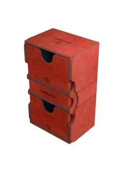 Gamegenic: Stronghold 200+ Convertible Deck Box -Double Sleeveds Store gamegenic stronghold convertible red