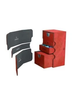 Gamegenic: Stronghold 200+ Convertible Deck Box -Double Sleeveds Store gamegenic stronghold convertible red2