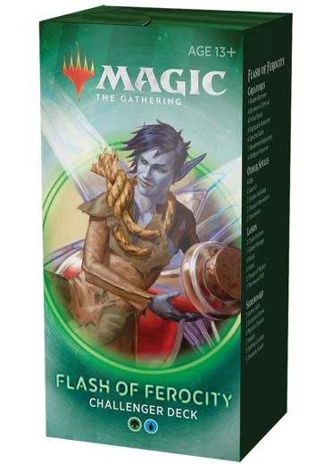 MTG: Challenger Deck 2020 - Flash of Ferocity Magic The Gathering MTG: Challenger Deck 2020 - Flash Of Ferocity -Double Sleeveds Store mtg challenger decks 2020 flash of ferocity