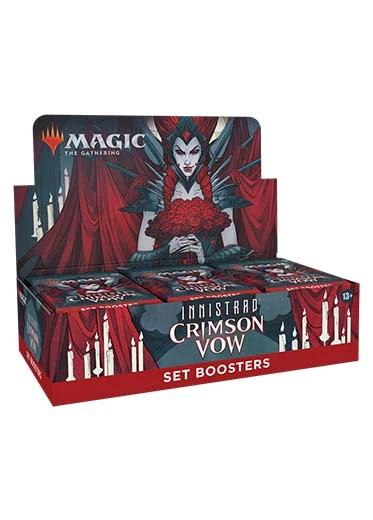 MTG: Innistrad Crimson Vow - Set Booster Box Magic The Gathering MTG: Innistrad Crimson Vow - Set Booster Box -Double Sleeveds Store mtg innistrad crimson vow set booster