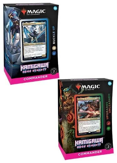 MTG: Kamigawa Neon Dynasty - Commander Decks Set of 2 Magic The Gathering MTG: Kamigawa Neon Dynasty - Commander Decks Set Of 2 -Double Sleeveds Store mtg kamigawa neon dynasty commander decks