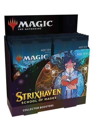MTG: Strixhaven School of Mages - Collector Booster Box Magic The Gathering MTG: Strixhaven School Of Mages - Collector Booster Box -Double Sleeveds Store mtg strixhaven school of mages collector booster