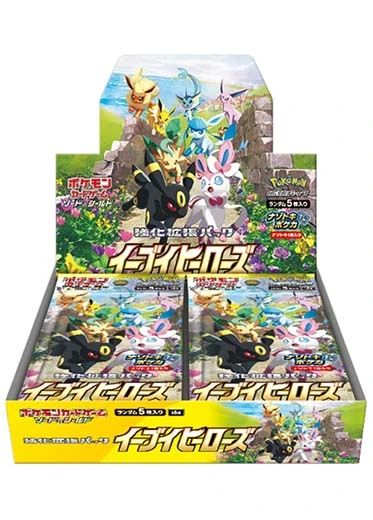Japanese Pokemon: Eevee Heroes S6a - Booster Box Japanese Pokemon: Eevee Heroes S6a - Booster Box -Double Sleeveds Store pokemon tcg japanese eevee heroes s6a booster