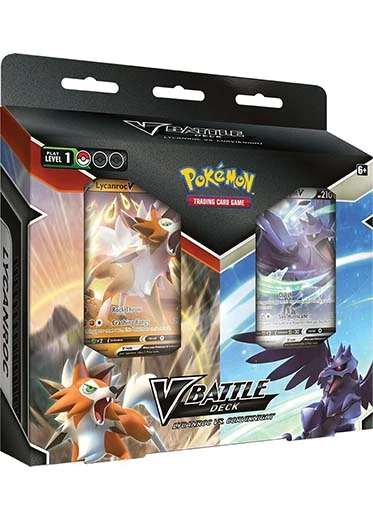 Pokemon TCG: Lycanroc V vs Corviknight V Battle Deck Bundle Pokemon TCG: Lycanroc V Vs Corviknight V Battle Deck Bundle -Double Sleeveds Store pokemon tcg lycanrocv vs corviknightv battle deck bundle