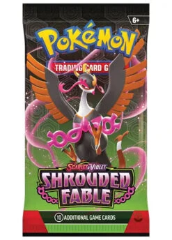 Pokemon TCG: Shrouded Fable - Booster Pack -Double Sleeveds Store pokemon tcg shrouded fable booster pack fezandipiti