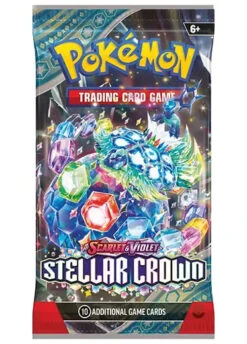 Pokemon TCG: Stellar Crown - Booster Pack -Double Sleeveds Store pokemon tcg stellar crown booster pack terapagos