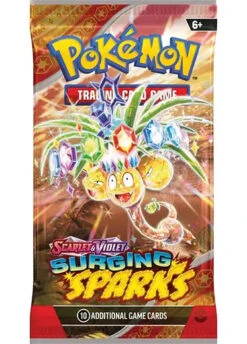 Pokemon TCG: Surging Sparks - Booster Pack -Double Sleeveds Store pokemon tcg surging sparks booster pack alolan exeggutor