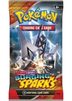 Pokemon TCG: Surging Sparks - Booster Pack -Double Sleeveds Store pokemon tcg surging sparks booster pack archaludon
