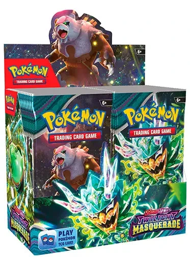 Pokemon TCG: Twilight Masquerade - Booster Box Pokemon TCG: Twilight Masquerade - Booster Box -Double Sleeveds Store pokemon tcg twilight masquerade booster