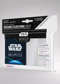 Gamegenic Star Wars Unlimited: Double Sleeving Pack -Double Sleeveds Store star wars unlimited double sleeving pack blue
