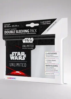 Gamegenic Star Wars Unlimited: Double Sleeving Pack -Double Sleeveds Store star wars unlimited double sleeving pack red