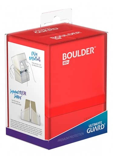 Ultimate Guard - Boulder 80+ Deck Case Ultimate Guard - Boulder 80+ Deck Case -Double Sleeveds Store ultimate guard boulder 80 deck case ruby