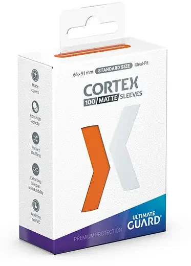 Ultimate Guard: Cortex Matte Sleeves (100, Standard Size) Ultimate Guard: Cortex Matte Sleeves (100, Standard Size) -Double Sleeveds Store ultimate guard cortex matte sleeves orange