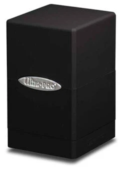 Ultra Pro: Satin Tower Deck Box 5 Ultra Pro: Satin Tower Deck Box -Double Sleeveds Store ultra pro satin tower black