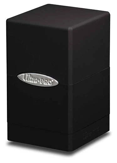 Ultra Pro: Satin Tower Deck Box Ultra Pro: Satin Tower Deck Box -Double Sleeveds Store ultra pro satin tower black