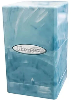 Ultra Pro: Satin Tower Deck Box 18 Ultra Pro: Satin Tower Deck Box -Double Sleeveds Store ultra pro satin tower marble blue white