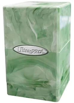 Ultra Pro: Satin Tower Deck Box 16 Ultra Pro: Satin Tower Deck Box -Double Sleeveds Store ultra pro satin tower marble green white