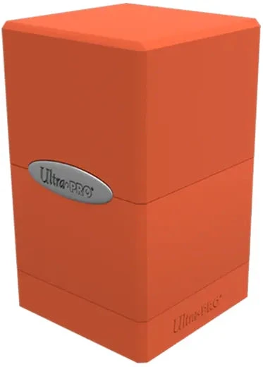 Ultra Pro: Satin Tower Deck Box Ultra Pro: Satin Tower Deck Box -Double Sleeveds Store ultra pro satin tower pumpkin orange