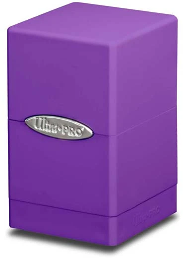 Ultra Pro: Satin Tower Deck Box Ultra Pro: Satin Tower Deck Box -Double Sleeveds Store ultra pro satin tower purple