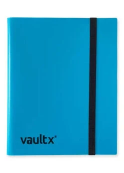 Vault X: 9-Pocket Strap Binder 2 Vault X: 9-Pocket Strap Binder -Double Sleeveds Store vault x 9 pocket strap binder blue