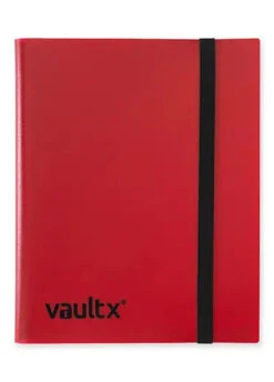Vault X: 9-Pocket Strap Binder 3 Vault X: 9-Pocket Strap Binder -Double Sleeveds Store vault x 9 pocket strap binder red